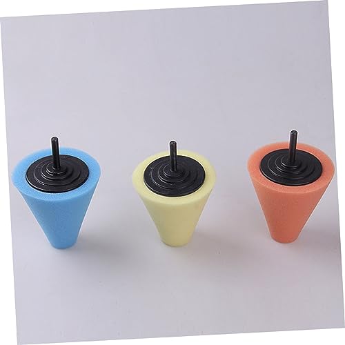 Luxshiny Automotive Car Buffing Pad Cone Shaped Burnishing Sponge for Wheel Hub Cleaning Tapered Design for Uneven Surfaces Reusable Polishing Tool for Cars Boats Motorcycles
