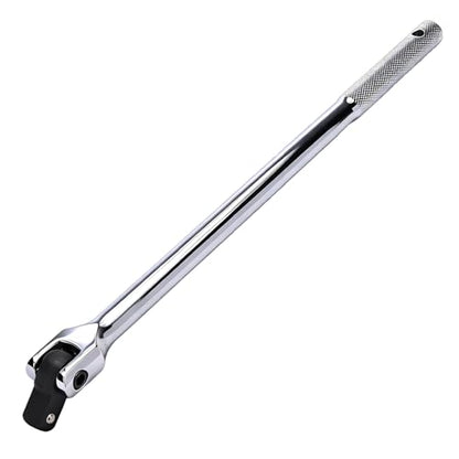 17-inch Dual Drive Breaker Bar, Heavy Duty Breaker Bars, 1/2 drive Flex Handle with 180° Rotatable Head - size: 17inch