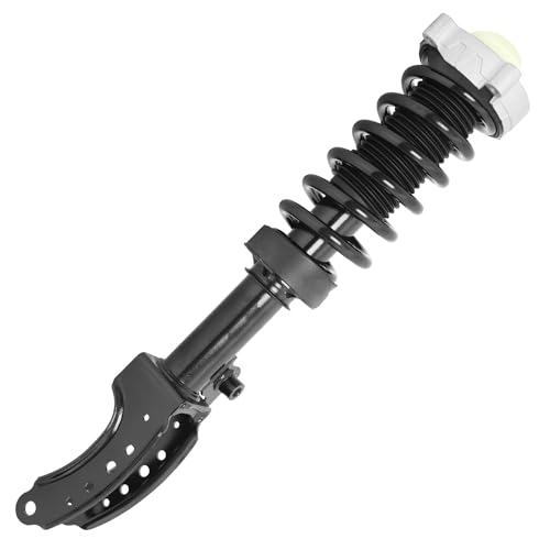 Detroit Axle - Front Struts for Porsche Cayenne Audi Q7 Volkswagen Touareg, Complete Struts with Coil Spring Assembly Ready Strut Shock Replacement [Excludes Air and Electronic Suspension] - size: 11104_11105/Pair