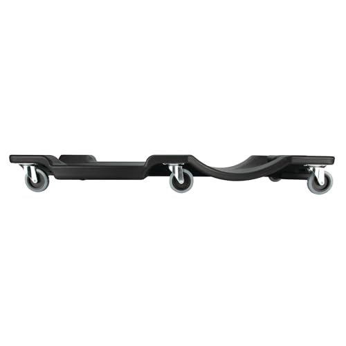 Performance Tool W85006 40-Inch Plastic Creeper with 6 Casters, Black - style: 40" 6-Casters Plastic