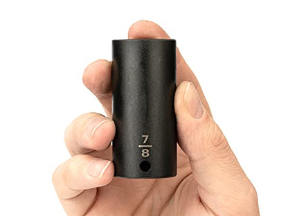 TEKTON 3/8 Inch Drive x 7/8 Inch Deep 6-Point Impact Socket | SID13022 - size: 7/8-Inch, style: Deep