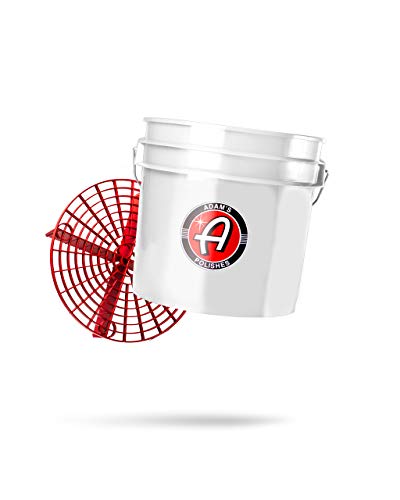 Adam's Polishes Wash Bucket (3.5 Gallon Bucket + Grit Guard) - Car Detailing Tool for Car Washing & Garage Storage | Stores Car Wash Soap, Foam Cannon, Foam Gun, Microfiber Towels & More - size: 3.5 Gallon Bucket + Grit Guard