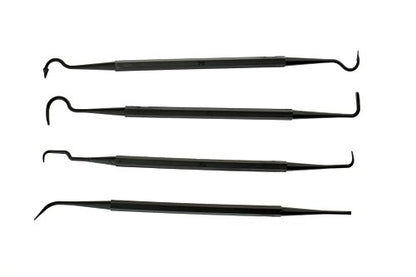 SE 7-1/4 Inch Double-Ended Nylon Pick Set for Cleaning & Detailing - Automotive, Crafts, Gun Maintenance - Assorted Tip Shapes - DD-44P