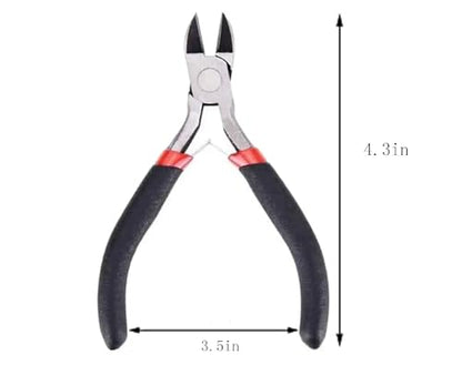 2 Pack Small Wire Cutters,Side Cutters for Crafts,Flush Cutting Pliers for Jewelry Making,Wire Pliers Floral Wire Cutters Tools for Floral,Zip Tie Cutters for Cable Tie,Wire Cutting Tool - style: Side Cutter