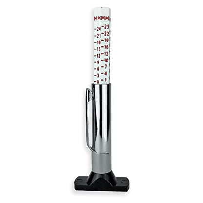 Rema Tip Top Tire Tread Depth Gauge, 1/32nds up to 1 inch with Pocket Clip