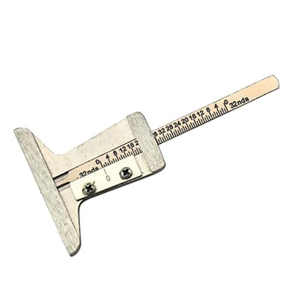 Car Truck Stainless Steel 0~32nds Tyre Tire Tread Depth Gauge Caliper Tire Tread Checker Measure Tool