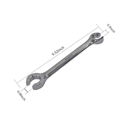 Flare Nut Wrench 22mm x 24mm Metric Double Open End for Removing Replacing Nuts, 1 Piece - size: 22mm x 24mm
