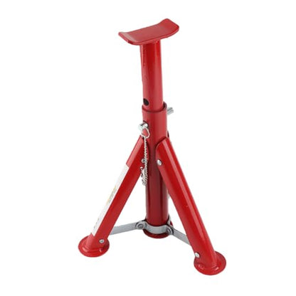 Vikye Foldable 3 Ton Car Jack Stand Durable Alloy Steel for Maintenance Easy Storage 11.42-16.06in Red