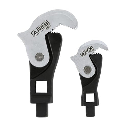 ARES 33008 – 2-Piece Spring Loaded Auto Adjusting Crowfoot Wrench Set – Adjustable Wrench Set with 8 to 32mm (5/16-Inch to 1 1/4-Inch) Coverage – Male & Female Square Drives for Increased Versatility - size: 2-Piece Auto Adjusting Crowfoot Wrench Set