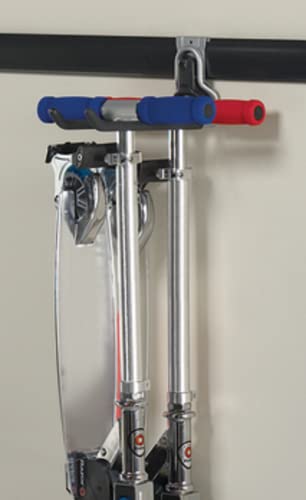 Rubbermaid FastTrack Rail Garage Organization Multi-Purpose Hook 50 lbs Capacity Satin Nickel Wall Mounted Storage System Direct Mount into FastTrack Garage Rail for Home/Garage Organization - style: Multi-Purpose Hook