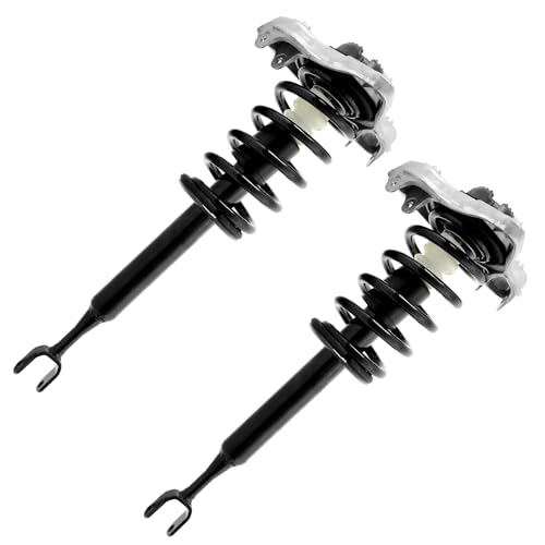 Detroit Axle - Front Struts for 2002-2008 Audi A4 Quattro, 2003 2004 2005 2006 2007, Complete Struts with Coil Spring Assembly Replacement - size: 11070x2/Pair