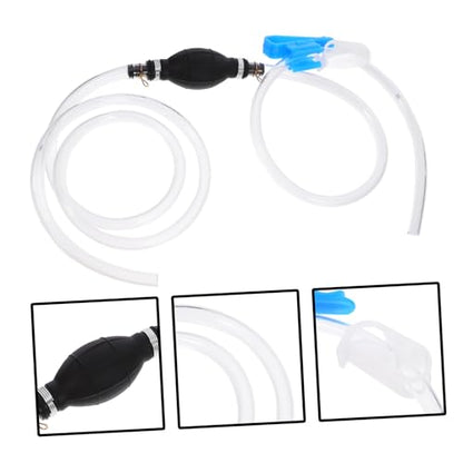 PRETYZOOM 1Set Hand Fuel Transfer Pump Manual Siphon Hose for Oil and Gas Versatile Automotive Use Durable Non Powered Operation Easy to Use Siphon Pump Kit