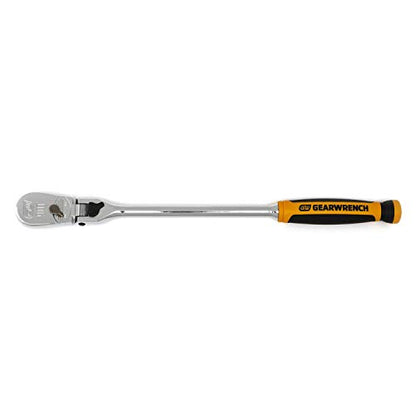GEARWRENCH 3 Pc. 1/4", 3/8" & 1/2" Drive 90 Tooth Dual Material Locking Flex Head Ratchet Set - 81298T, Multi, One Size - style: 90 Tooth Dual Material Locking Flex Head