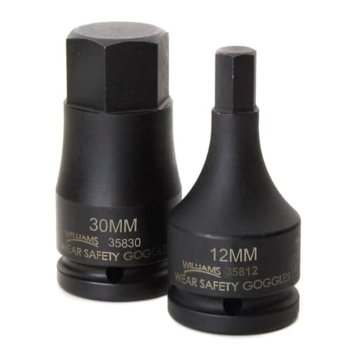 Williams JHW35821 3/4-Inch Drive Impact Hex Bit Driver, 21mm - size: 21MM, style: Metric