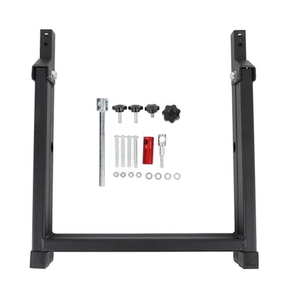Pomya Wheel Balancer Stand, Portable Foldable Adjustable Rim Truing and Tire Balancing Tool with Center Alignment Cones, for Sport Bike and Dirt Bike Wheels