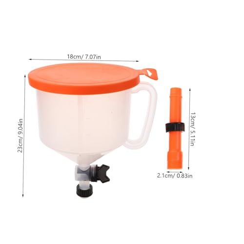 INOOMP Coolant Funnel Kit with Valve Spill Auto Radiator Filling Plastic Oil Funnel Kit for Car Models Easy Operation for Clean Coolant Handling