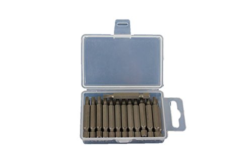 TEMO 25 pc T20 Torx 6 Point Impact Ready 2 Inch Length Screwdriver Insert Bits Hex Shank with Quick Release Slot - size: T20 2"
