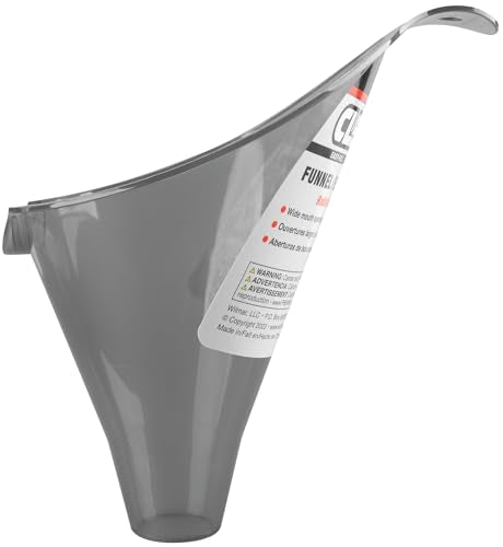 Performance Tool W4056 Clear View Easy-Fill Funnel - 1/2 Pint, Shallow Spout for Radiators and Fluids - size: 0.5 Pint, style: Clear View Easy-Fill Funnel