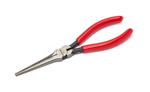 Crescent 7" Long Needle Nose Pliers - Designed for Wire Bending, Gripping & Twisting - Long Reach Pliers with Dipped Handle Grips - Electrician Tool - 7777CVN