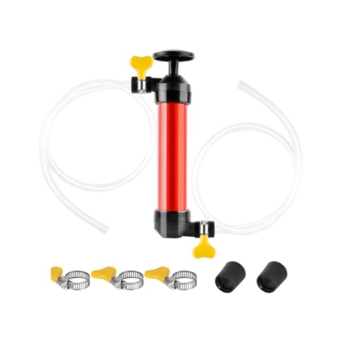 Car Liquid Transfer Pump, Multi-Use Manual Vehicle Transmission Fluid Pump Kit with Air Hose & Clamp, Automotive Gas Oil Transfer Tool, Universal for SUV Caravan Truck