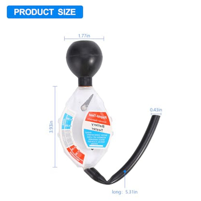 Car Rapid Battery Hydrometer Tester, Deep Cycle Vehicle Battery Hydrometer Testing Tool, Professional Fast Auto Battery Analyzer Density Detection, Universal for SUV, RV, Truck