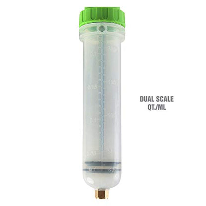 OEMTOOLS 200cc Small Fluid Extractor and Filler Pump – Precision Vacuum Pump for Brake Fluid, Power Steering, Coolant, and Small Oil Jobs – Dual-Scale Cylinder, Extension Tubes, Serviceable Design - style: 200cc