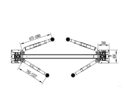 KATOOL 11000lbs Single Point Lock Release Direct Drive Two Post Lift Asymmetry Arm 3+2 Double S Design 2 Post Lift Auto Lift 2-Post Lift Clear Floor Car Lift, 220V