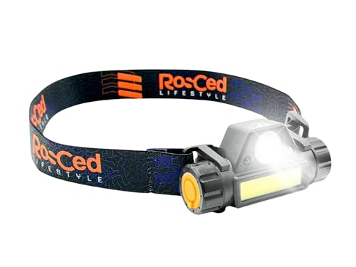 Magnetic LED Work Light & Rechargeable Headlamp - 2.7oz Ultra-Lightweight Task Light for Mechanics, DIY Repairs & Home Improvement - Motion Sensor, 90° Tilt & Hat Clip - Professional Gear