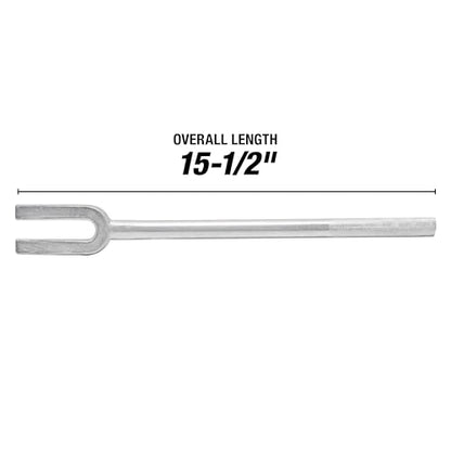 OEMTOOLS 25201 Pickle Fork Tie Rod Removal Tool, 21/32" (16.7 mm) Opening Ball Joint Removal Tool, Drop-Forged Steel, 15-1/2 Inch Length, Long Knurled Handle - size: 21/32" (16.7 mm)