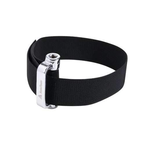 Heavy Duty Nylon Strap Oil Filter Wrench, Up to 9 Inch Universal | Strap Band, Tight Area Access, Secure Grip Texture, Engine Filter, Conduit and Fitting Removal, Cars Trucks SUVs RVs - size: Up to 9"(229mm) - Black