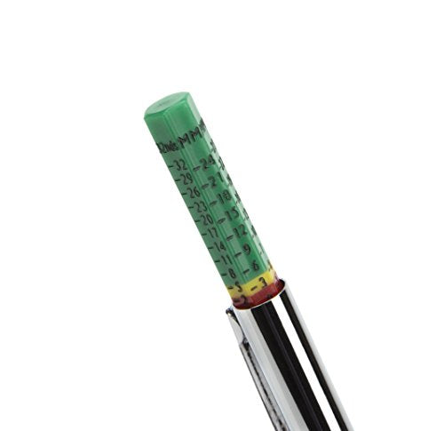 Steelman Color Coded Tread Depth Gauge, Quickly Identifies Amount of Tread on Tires, Reads in MM and 32nds - style: Standard