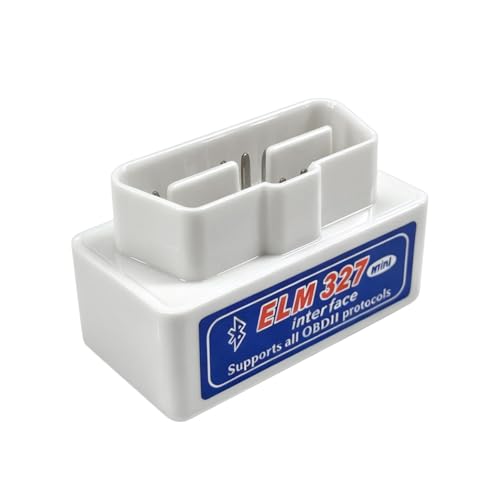 ELM327 OBDII Car Auto Diagnostic Scanner, Professional Mini Bluetooth Scan Tool Engine Fault Code Reader, Wireless Failure Detector Interface Adapter for Most OBD II Vehicles (White) - color: White, 1 PCS