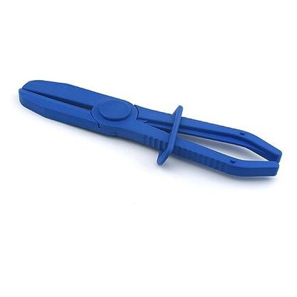 OBTANIM 3 Pack Plastic Hose Pinch Off Pliers Line Clamp Pliers Set Tool for Automotive Flexible Hoses, Gas Lines Radiator Brake Coolant and Fuel Lines (Blue) - color: Blue