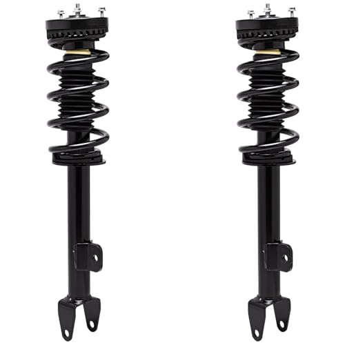 Detroit Axle - RWD Struts Shock Absorbers for 2012-2023 Dodge Challenger 2012-2017 2019-2023 Charger, 2 Front Complete Struts w/Coil Spring 2 Rear Shock Absorbers Replacement - size: 4AQ47473/ strut shock kit