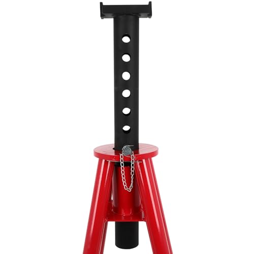cciyu Pin-Type Jack Stands Heavy Duty Steel 10 Ton (20,000 lbs) Capacity | Adjustable Height 30" to 48" for Cars Trucks, Trailers, Equipment in garages，Agricultural, Industrial