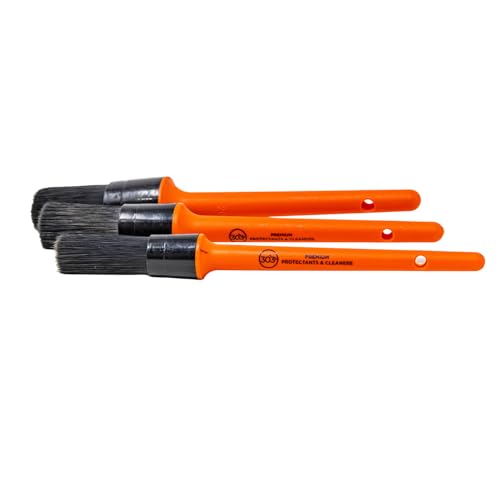 303 Detailing Brush Set, 3-Pack | Premium detailing brushes for cleaning interior and exterior vehicle surfaces.