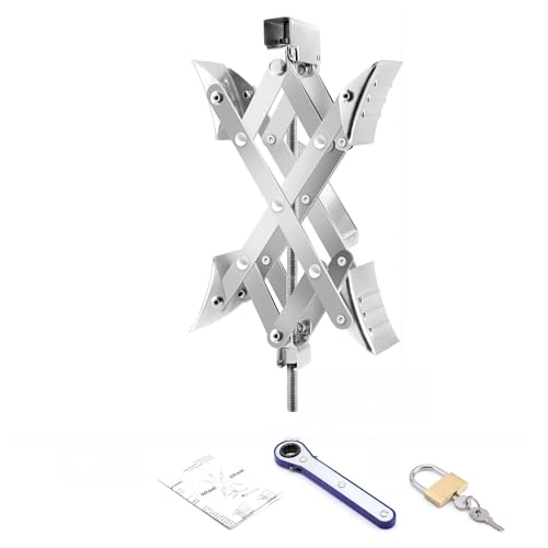 X-Shaped RV Wheel Chock Fit 3.25” to 10.5” Camper Wheel Chock Stabilizer Scissor with Accessories Pair for Travel Trailer, Heavy Duty Tire Wheel Chock Scissor Locking X Chock, 1Pack - size: 10.5inch 1pc
