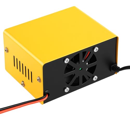 12 Volt Battery Charger 7A Smart Car Battery Charger and Maintainer with Cable Clamps,Smart Trickle Charger for Automotive,RV,12V - color: YELLOW-12