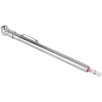 Milton S-921 Pencil Tire Pressure Gauge, Passenger Car, With Built-in Deflator Valve, Durable Plated Brass, Pressure Measured In PSI & kPa - size: Single