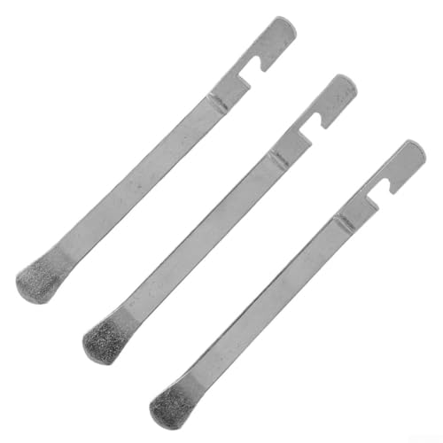 Professional Tire Changing Tool Set 3 Pack - Steel Tire Irons for Motorcycle for atv Dirt Bike - Bead Breaker Spoon with Hook for Easy Tube Installation - 4.7 Inch