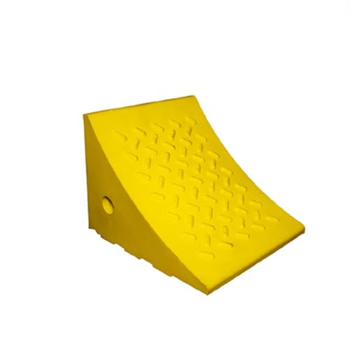 ESCO Pro Series Wheel Chock for Trucks, Trailers, RV’s and SUV’s, Safety Yellow - size: 10 Ton Load Capacity