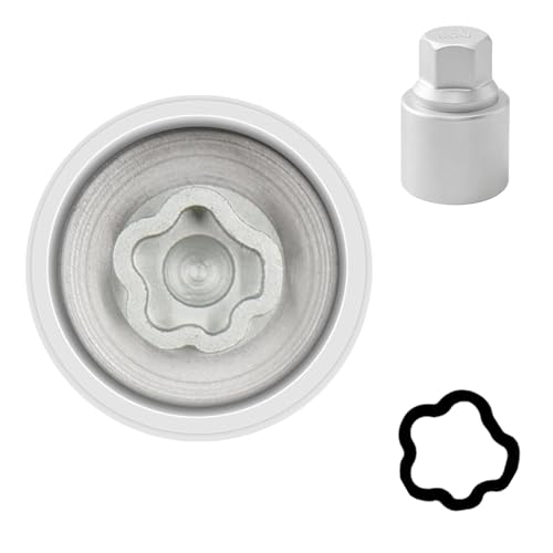 050 Wheel Locking Nut Key Socket Compatible with BMW Series, (Socket OD 29mm - ID 25mm), Wheel Anti-Theft Lug Nut Removal Tool, Anti-Theft Screw Remover - color: Socket 050