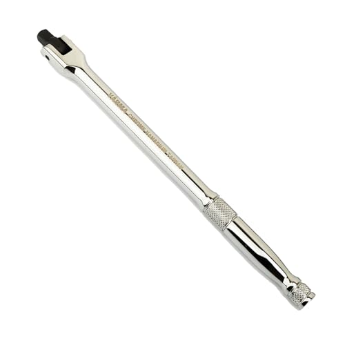1/4-Inch Drive Breaker Bar, 8-Inch Length – Heavy Duty CR-MO Drive Head & 12mm Thick Shaft – High Torque Flex Head Tool for Bicycle, Motorcycle & Small Engine Repair – Exceeds ANSI Standards - size: 1/4" Drive x 8"