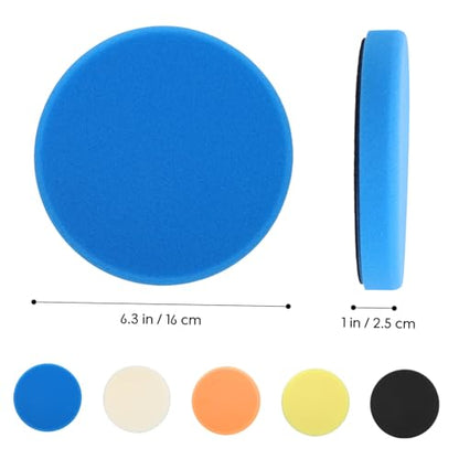 5 Pcs Buffing Pads for Car Detailing Compatible with Dual Action and Pneumatic Polishers Versatile Polishing Tools with Selected Sponge Material for Scratch Removal and Waxing