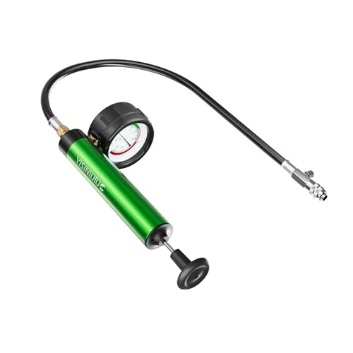 Universal Radiator Pressure Tester, Aluminum Automotive Cooling System Radiator Pressure Tester Tool,Pressure Test Pump with Pressure Gauge,Fit for Adapters for Various Car Models
