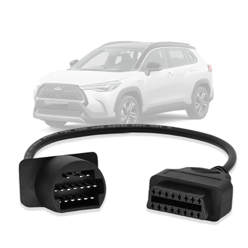 OBD2 Adapter for Toyota 17 Pin OBD1 to 16 Pin OBD2 Diagnostic Cable, Compatible with Toyota Vehicles 17pin Connector, Work with ELM327 OBD2 Diagnostic Scanner Tool and Code Reader - style: Fit for toyota-17pin