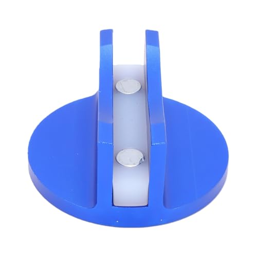 WALFRONT Universal Aluminum Grooved Magnetic Jack Pad 0.47in Slot Opening with Reinforced Nylon Base and 2 Magnets for Vehicle Lifting and Frame Rail Protection