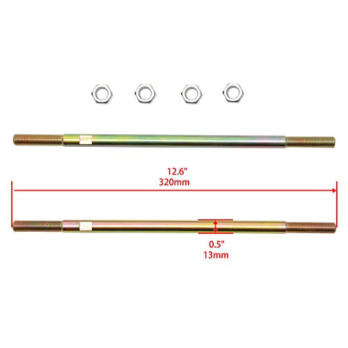 Tie Rod End Kit, Fit for 2005-2013 Honda Foreman 500, 03-16 Rincon 650/680 | Compatible With 01-14 Honda Foreman Rubicon 500, 93-00 Honda Fourtrax 300, Ball Joint Set, ATV UTV Part Accessories
