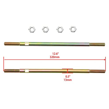 Tie Rod End Kit, Fit for 2005-2013 Honda Foreman 500, 03-16 Rincon 650/680 | Compatible With 01-14 Honda Foreman Rubicon 500, 93-00 Honda Fourtrax 300, Ball Joint Set, ATV UTV Part Accessories