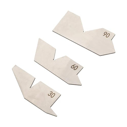 HFS (R) 18 Piece Angle Gauge Set with Pouch - Premium Stainless Steel